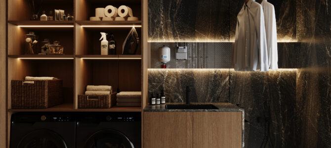 «Bentley House».  Передпокій і пральня/котельня в стилі мінімалізм